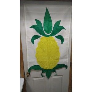 Yard Garden Flag Banner 27”x 47”  Pineapple Fruit Summer Spring Hospitality